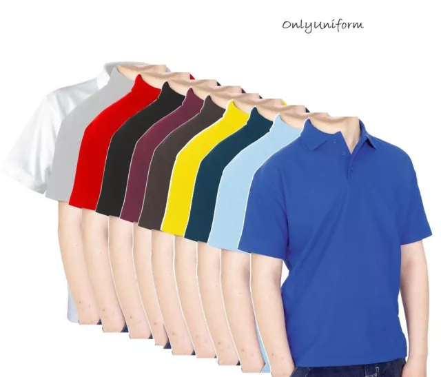 T-shirt polo nuova di zecca ragazzi ragazze bambini semplice magliette scuola uniforme top palestra top
