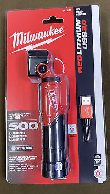 Milwaukee (2113-21) - 500 Lumens Redlithium USB Pivoting Flood Light Kit....NEW!