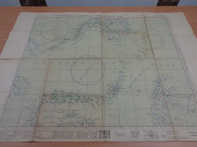 Ised Map WW2 AUSTRALIAN AIR FORCE map