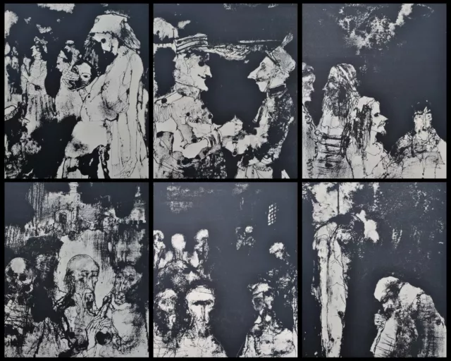 Jean Jacob: Figuras :" , 6 Litografías Originales, 1962 , 4800ex