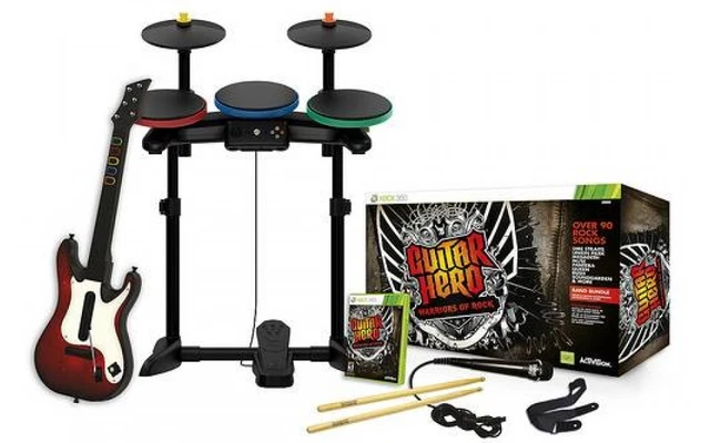 Guitare Guitar Hero Warriors Of Rock Sans Fil – Xbox 360 Et PC, Avec Récepteur