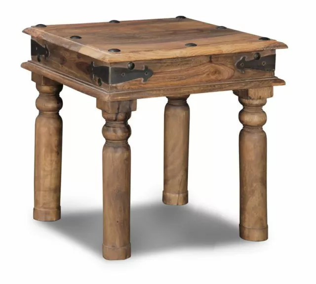 Solid Sheesham Wood Natural Small Thakat Table New Indian Furniture