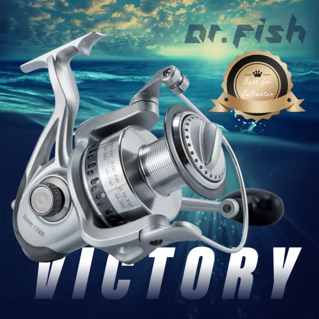 SALTWATER FISHING SPINNING Reel 9+1BB Heavy Duty 11000 Offshore Big Game  $45.99 - PicClick