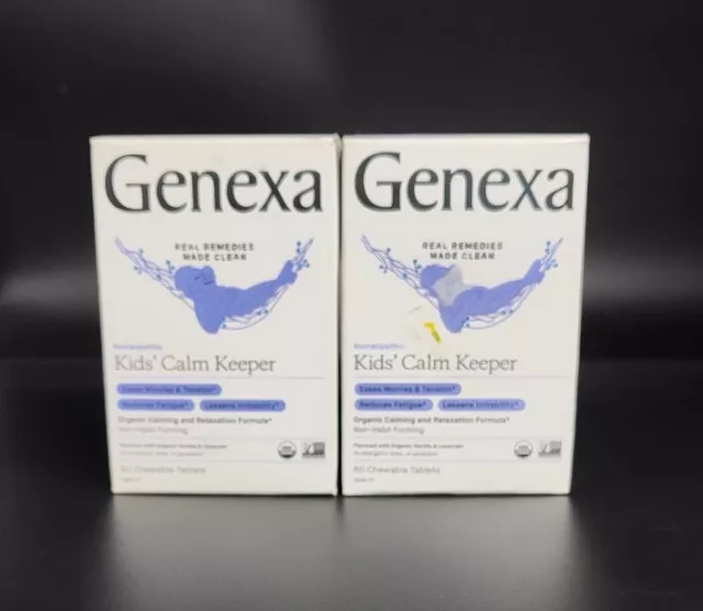 (2 CAJAS-NUEVO) Genexa Homeopático Niños Calma Guardián TOTAL 120ct VENCIMIENTO: 24 DE ABRIL y 24 de abril