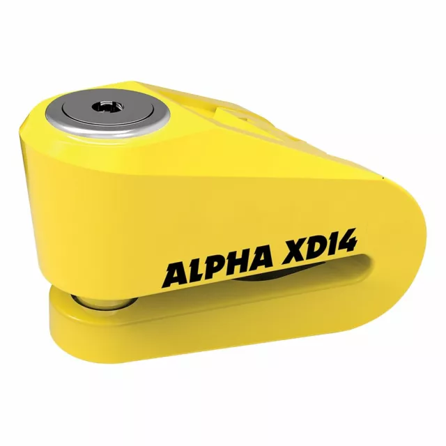 Moto Blocca Disco > Oxford Alpha XD14 Acciaio 14mm Perno - Giallo