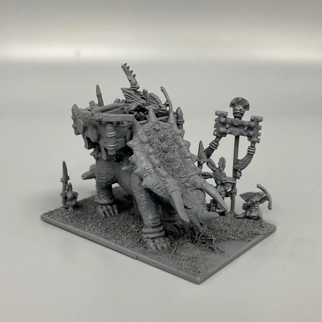 Stegadon Hommes-Lézards Warhammer VF – Figurine Métal Peinte – Ancienne Citadel