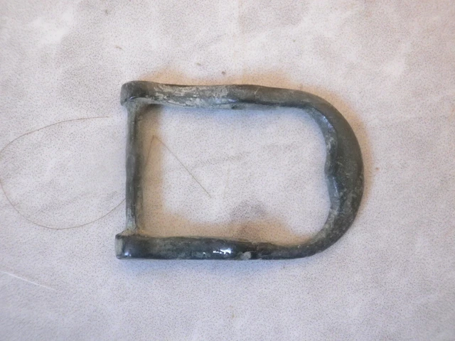 Preciosa Hebilla  Bronce Medieval, Militar ?  Ancient Bronze  Buckle Military ?