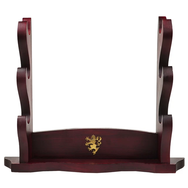 3 Tier Wooden Sword Stand Samurai Katana Rack Bracket Holder Table Mount Display