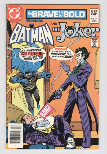 Brave and the Bold #191 October 1982 VF Batman, Penguin, Joker