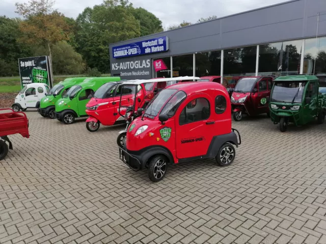 E-Frosch QUAD 4-Rad-Kabinenroller rot Minicar Miniauto sofort verfügbar! NEU