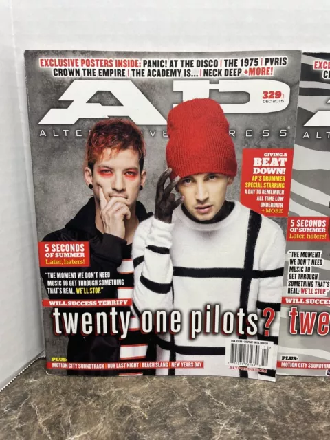 Twenty One Pilots Alternative Press Magazine Pair of Alternative Cover Issues 2