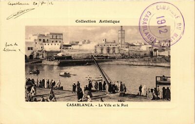 CPA AK MAROC CASABLANCA - La Ville et le port (199317)