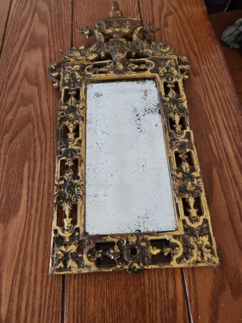 Antique Victorian Beveled Mirror