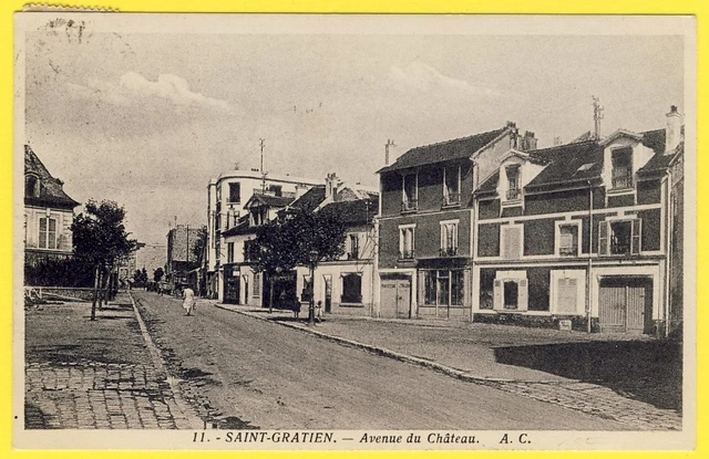 cpa 95 - SAINT GRATIEN (Val d' Oise) AVENUE du CHÂTEAU en 1936