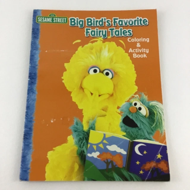 SESAME STREET COLORING Activity Book Big Bird's Favorite Fairy Tales