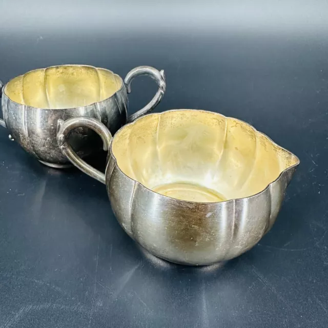 Oneida Community Ltd 612 Sugar and Creamer Set ONEIDA SILVERSMITHS 2