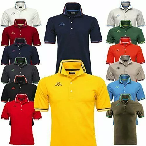 Polo Kappa Logo Maltax 5 Mss Uomo Piquet Cotone T-Shirt Tennis Calcio