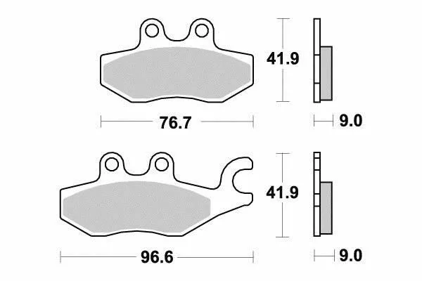 Pastiglie Freno Posteriore Semi Sinterizzate Piaggio X10 500 Ie 4V (P4017)