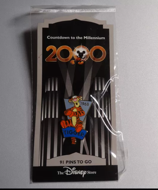 Disney Pin Countdown to the Millennium Series #92, Tigger, New in Package