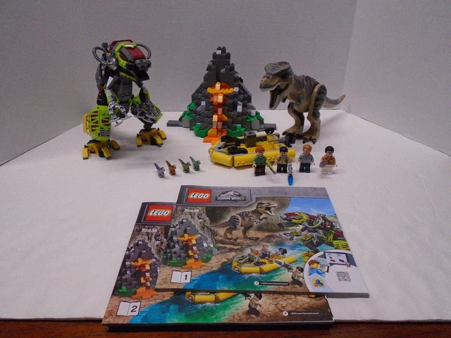 LEGO 75938 JURASSIC World T-rex vs Dino-Mech Battle Set 100% Complete ...