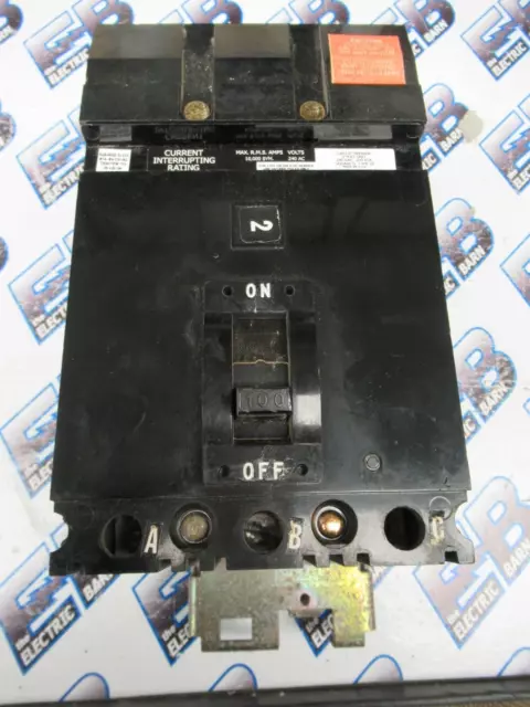 Square D FA32100, 100 Amp, 240 Volt, 3 Pole, Black, Circuit Breaker- WARRANTY