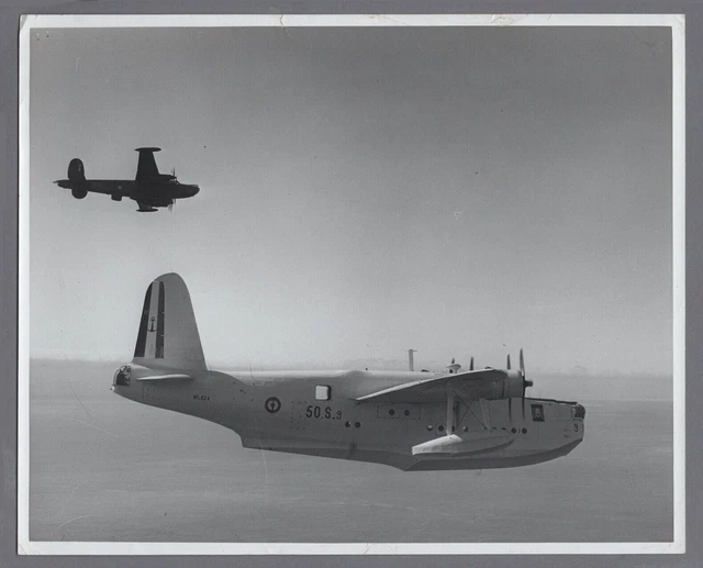Short Sunderland Flying Boat French Navy Avro Shackleton Original Press Photo 4