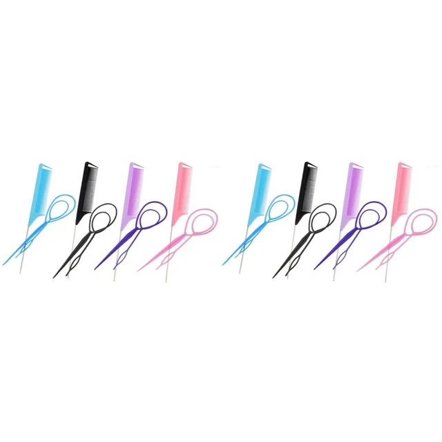 8 juegos de herramientas de trenzado de cabello herramientas de diseño de cabello hágalo usted mismo accesorios para el cabello cabello cabello