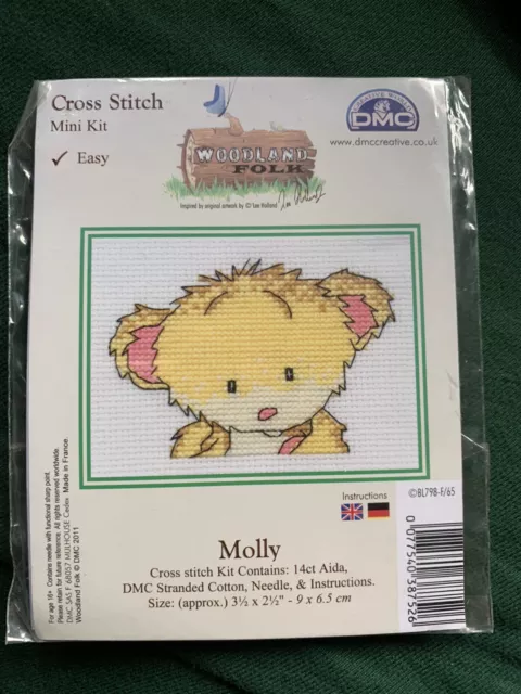 DMC Woodland Folk Molly Mouse Mini-Kreuzstich-Kit