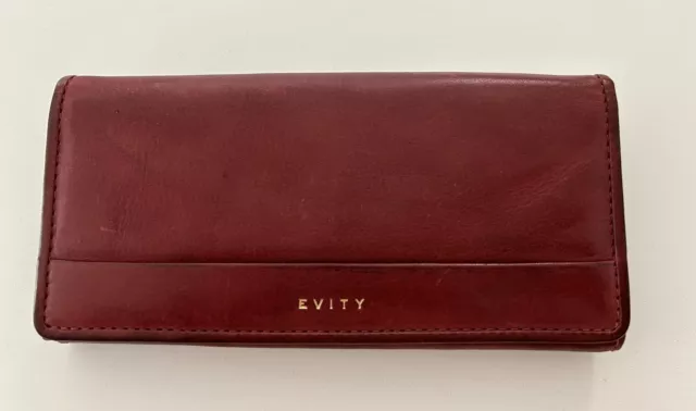 Evity Burgundy Leather Wallet BNWT