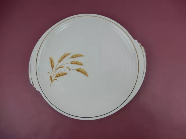 Golden Wheat "Yorktown Shape" Chop Platter Edwin M. Knowles China Co. 13-5/8"