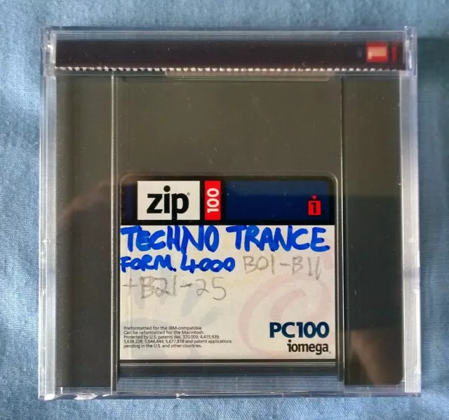 EMU "Techno Trance" sample collection on ZIP100 disk