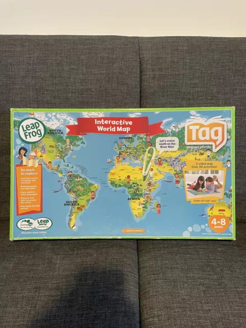 Leap Frog Tag Reading System Interactive World Map