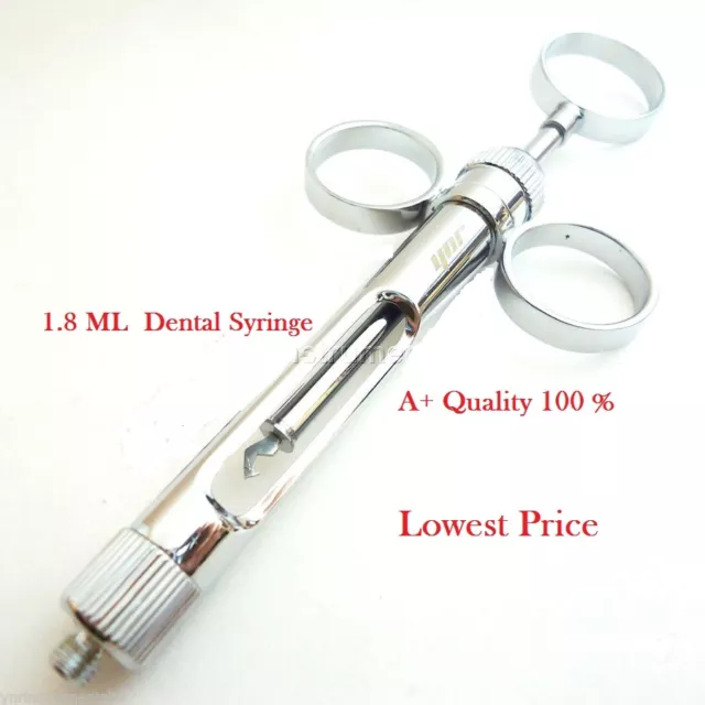 Professional Dental ASPIRATING SYRINGE Cartridge Anesthetic 1.8ml  3 LOOP CE Apr