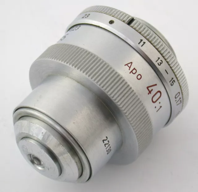 LEICA Leitz microscope lens Mikroskop Objektiv APO 40x 40:1 170/011-0,23 A 0,95