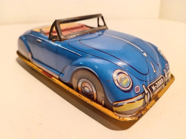 I140 Voiture ancienne Joyax – Volkswagen cabriolet H-2003 – jouet en tôle années 60 - Collection