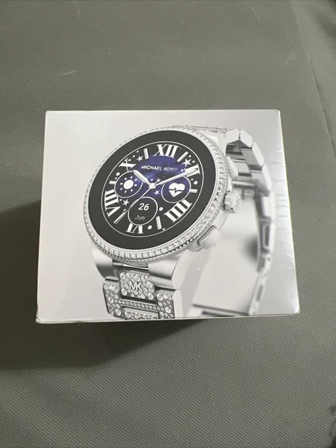 Michael kors access unisex 45mm hotsell silvertone bradshaw touchscreen smart watch