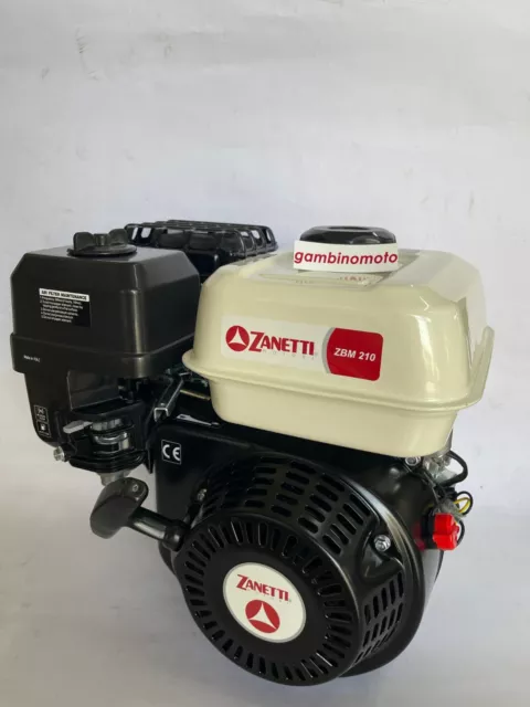 Motore 4 Tempi A Benzina Zanetti Zbm 210 L2V Con Albero Cilindrico 19 Mm