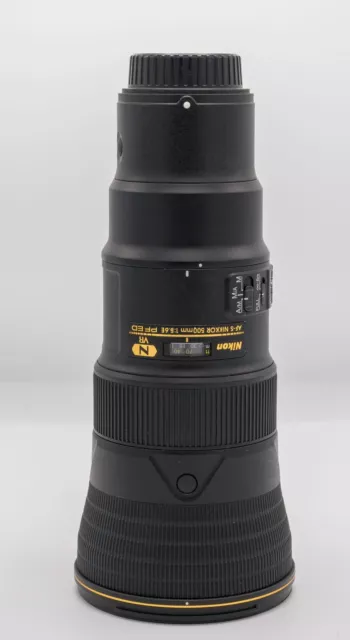 Nikon AF-S NIKKOR 500mm f/5.6E PF ED VR Telephoto Camera Lens - Black