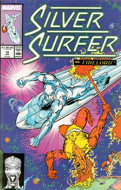 SILVER SURFER (Vol. 3) #19 VG/F, Direct, Marvel Comics 1989 Stock Image