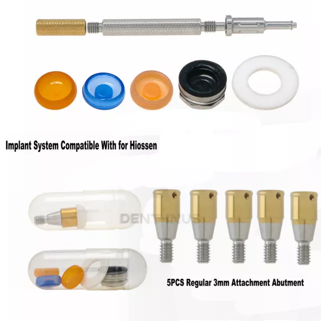 Dental Regular Abutment & Overdenture Male Caps Kits for Hiossen 3mm Regular