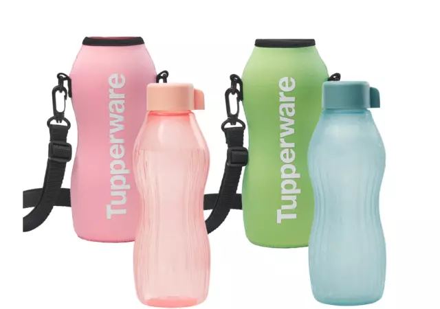 Tupperware XTREME Aqua Drink Bottle With Pouch -  choose your colour combo