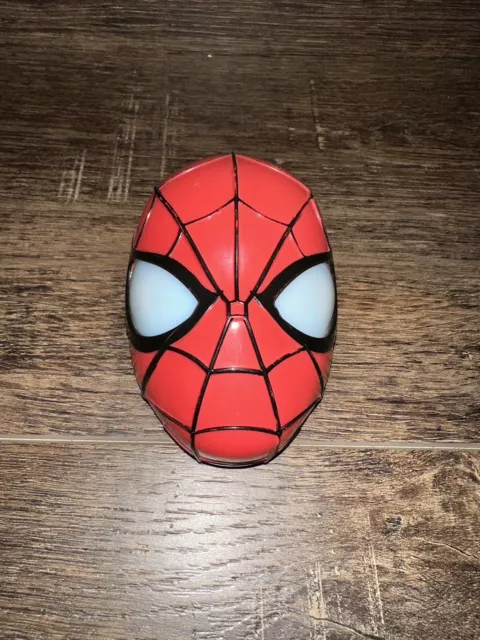 2014 Decopac Marvel SPIDER-MAN Light Up Eyes Cake Topper Or Clip Toy 5” WORKS