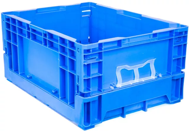 Collapsible Folding Stackable Plastic Storage Crate Medium 22L