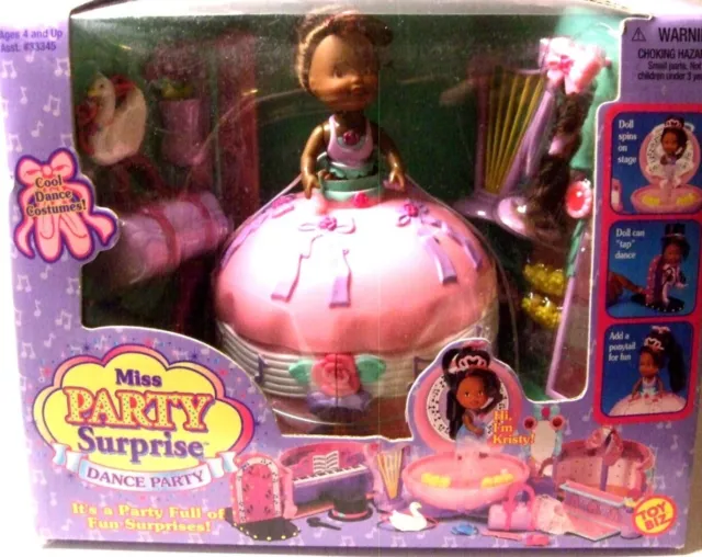 Toy Biz Miss Surprise Doll Dance Party Kristy 1999 Playset -Spins on Stage