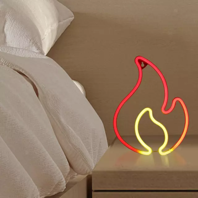 Flamme LED Enseigne au néon pour décor à suspendre au mur Décoratif Neon