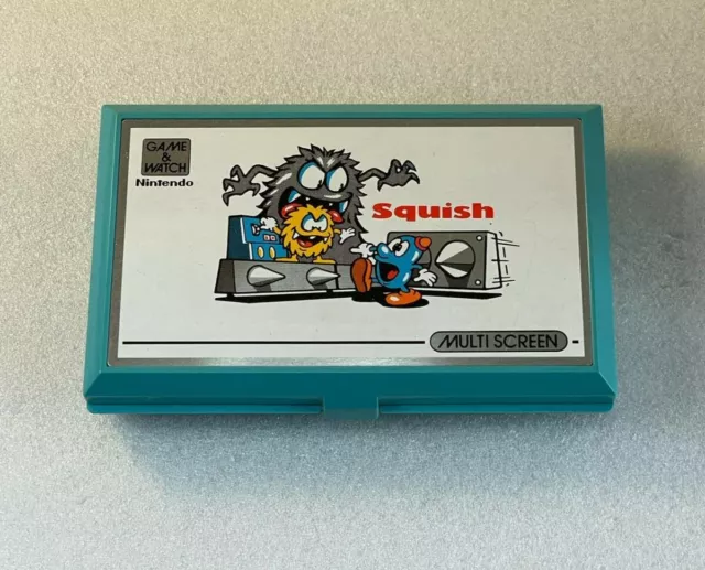 Squish Nintendo Game & Watch 1980 Vintage Toy Good Condition Japan Import
