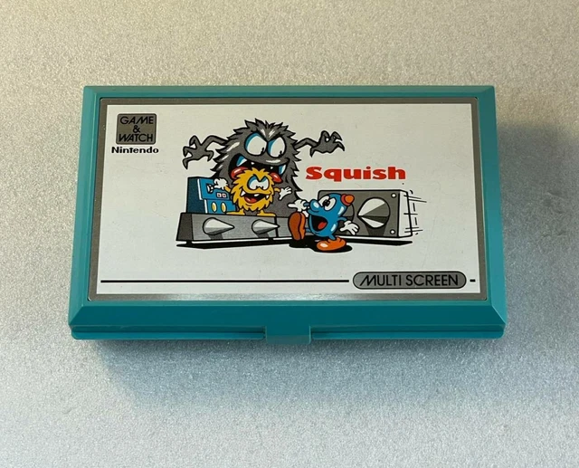 Squish Nintendo Game & Watch 1980 Vintage Toy Good Condition Japan Import