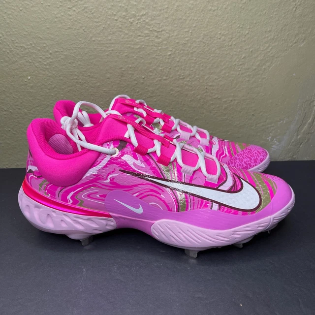 NIKE ALPHA HUARACHE Elite Mothers Day Pink Baseball Cleats  display picture 1