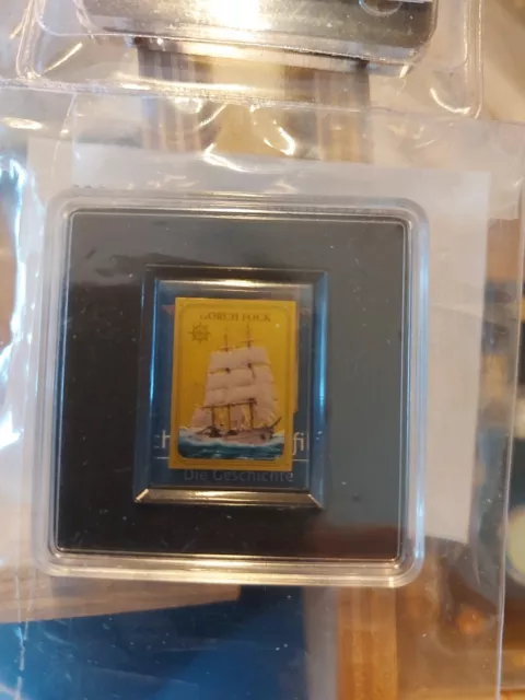 Münzbarren 999er Gold, Die Geschichte der Seefahrt- Gorch Fock 1958, 1/500, 999e