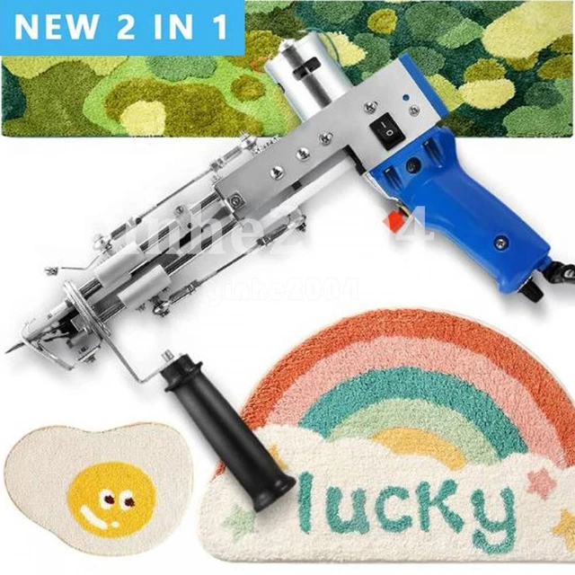 Electric Carpet Tufting Gun Loop Pile Weaving Flocking Machine Speed Adjustable